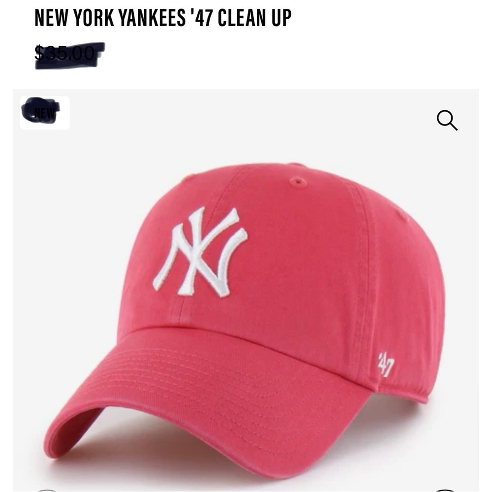 47 Brand  Yankees Cap in Berry